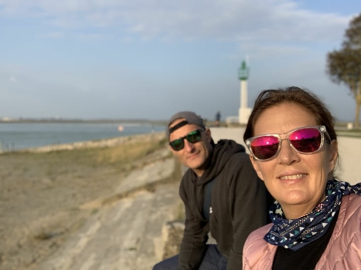 Petite pause pour profiter du beau temps