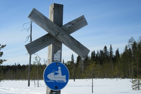2 jours de moto-neige dans le parc de Hossa, Finlande