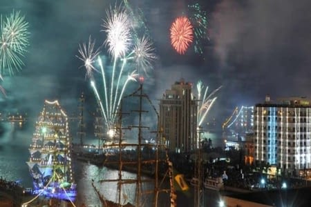 3 jour nouvel an dans le port de Veracruz