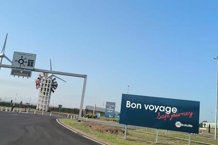 Camping avant de prendre le Shuttle