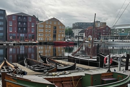 24ème jour: Randonnée urbaine dans Trondheim et reprise de la route sur la E39