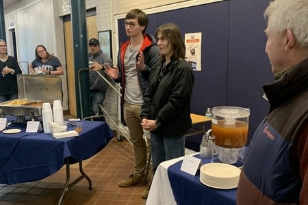 Arrival at Winnacunnet High School