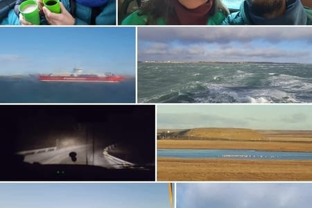 J.122 (29.04) : grosses vagues, frontière & terre de feu.