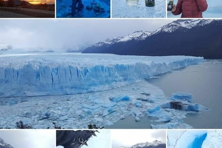 J.131 (08.05) : « Amaury est parti » & champagne sur le Perito Moreno.