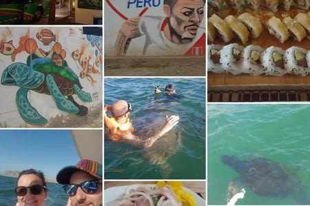 J.196 (12.07) : camping, nage avec les tortues et pad-thaï péruvien.