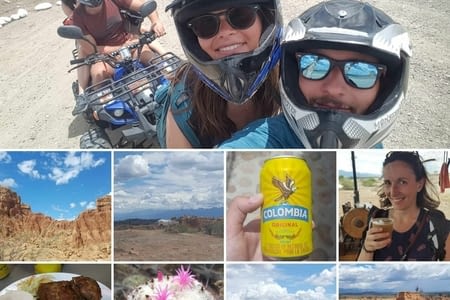 J.219 (04.08) : quad & piscine dans le désert.