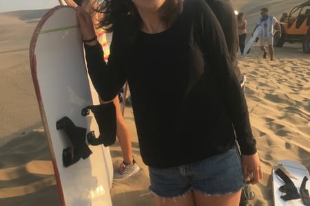 Pause dans le désert de Huacachina