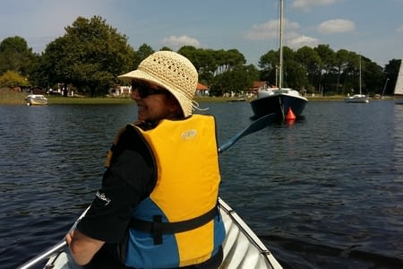Kayak sur le lac de lacanau