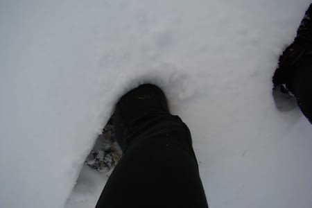 Retour vers Keflavik, stop sous la neige