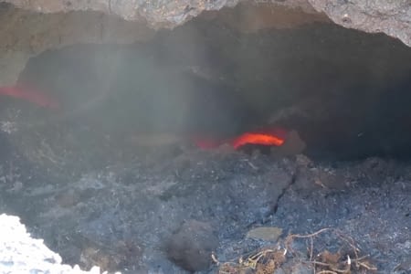 Volcan Fagradalsfjall sur le flanc de la montagne Fagradalsfjall péninsule Reykjanes