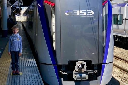 À Koshu, avec une famille japonaise