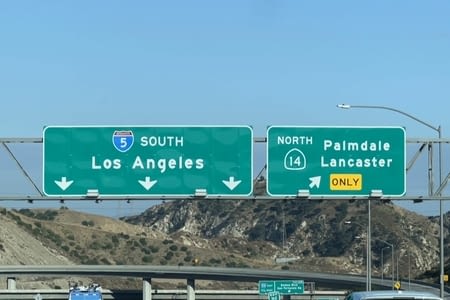 Los Angeles par la Highway One