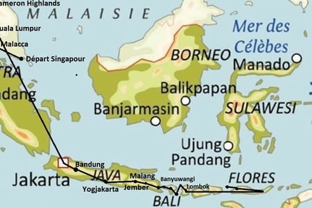 Parcours de notre voyage