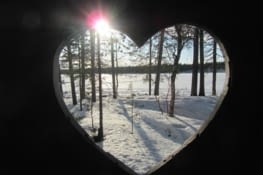 La vue depuis les toilettes sèches ;)