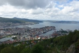 La vue sur Bergen depuis le Floyen