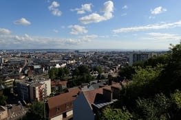 Havro vidita de supre. Le Havre du d'en haut.