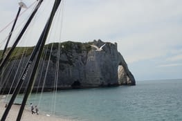Etretat, la falaise d'Amont, Etretat Amont-klifo.
