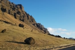 Paysage sur la route direction gulfoss