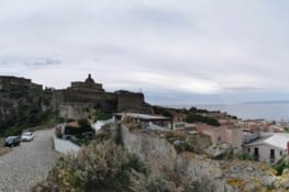 Vue panoramic château milazzo