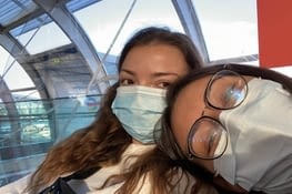 Après 3h d’attente à l’aéroport, nous allons enfin décoller 🛫