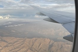 La vue 30 minutes avant d’atterrir🌄