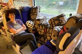 Un mur de bagages…