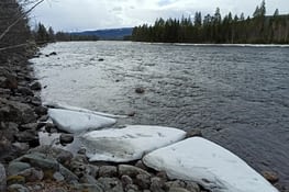 Rivière pas trop gelée