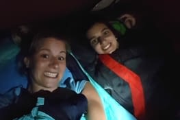 Santa Cruz trek, day 1 :  nuit a -10º