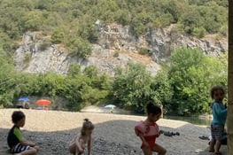 Baignade avant d’arriver dans un super site