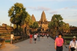 Angkor Wat au couché du soleil