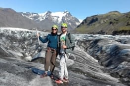 Rando sur un glacier