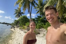 Dernière photo sur le motu de rêve