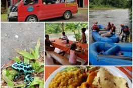 Sortie du matin pour Pascale et les garçons, le Rafting sauvage