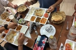 Repas de midi. Un régal.