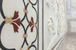 Taj Mahal - Calligraphie en pierres précieuses/semi-précieuses