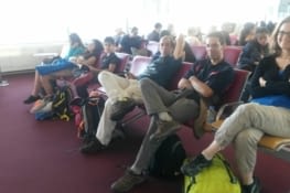 Attente à l'aéroport