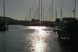 Magnifique coucher de soleil avant le passage des ponts !!