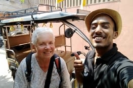 Un selfie avec mon chauffeur Neeradj