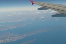 La côte croate vue d avion...