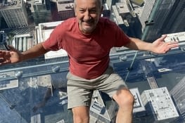 L’incontournable 103eme étage de la Willis Tower, avec ses décrochés de façades en verre.