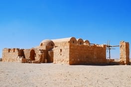 Le Qasr Amra, classé patrimoine de l'humanité par l'UNESCO