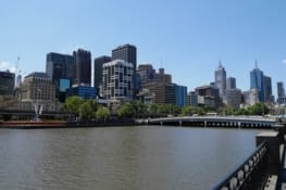 Le centre vu de la Yarra River
