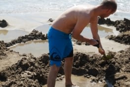 Tout d'abord vous creusez...