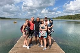 Punta laguna et notre guide Manu