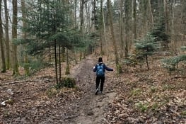 Retour vers Obernai dans la gadoue.
