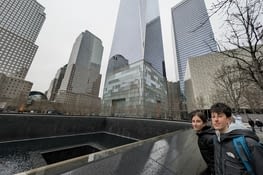 À notre arrivée, petit arrêt à Ground Zero