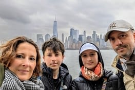 En attendant le ferry vers Ellis Island