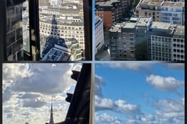 Hambourg vu du haut de l'église St Nicolas