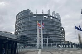 Arrivée au Parlement européen