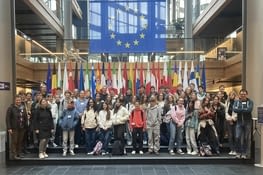 Les élèves de troisième lors de la visite du Parlement européen